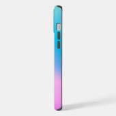 Chic Pastel Holographic Personalized Name iPhoneケース (左側面)