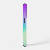Chic Pastel Holographic Personalized Name iPhoneケース (右側面)