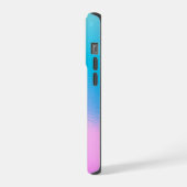 Chic Pastel Holographic Personalized Name iPhoneケース (左側面)