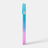 Chic Pastel Holographic Personalized Name iPhone 15ケース (左側面)