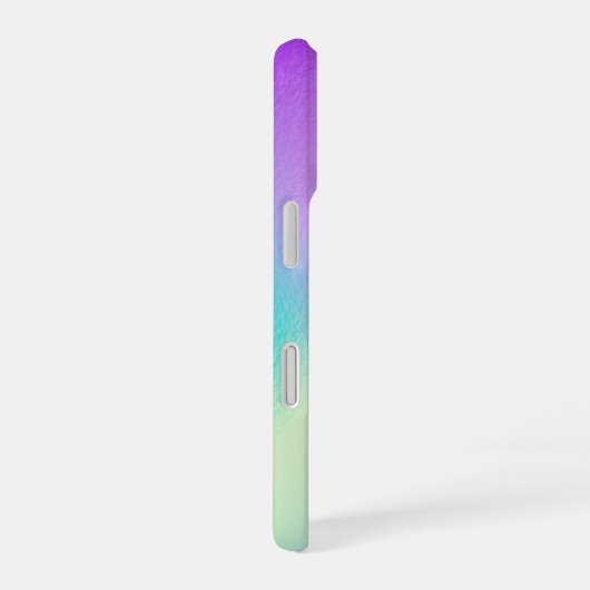 Chic Pastel Holographic Personalized Name iPhone 16ケース (右側面)