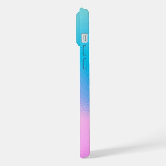 Chic Pastel Holographic with Name iPhoneケース (左側面)