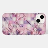 Chic Pastel Makeup & Floral Phone Case - Pink Soft Case-Mate iPhoneケース (裏面 (横))