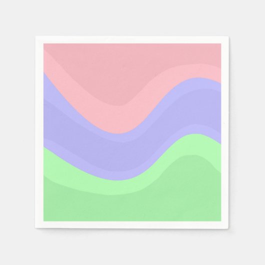 Chic Pastel Party スタンダードカクテルナプキン (正面)