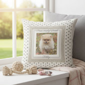 Chic Paws-itively Loved Pet Photo Keepsake クッション