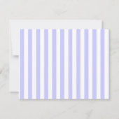 Chic Periwinkle Cracked Hearts Striped Note Card ノートカード (裏面)