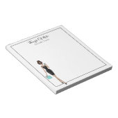 Chic Personalized Fashion Girl Notepad ノートパッド (アングル)