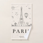 Chic Personalized Towel Set for Bathroom & Spa バスタオルセット (ハンドタオル)
