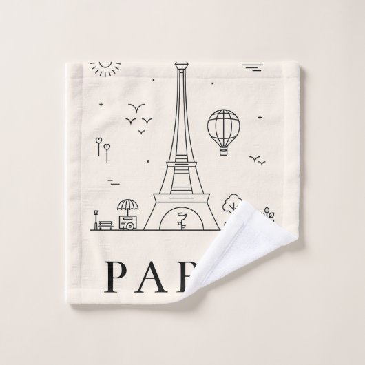Chic Personalized Towel Set for Bathroom & Spa バスタオルセット (ウォッシュタオル)