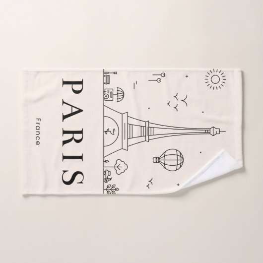 Chic Personalized Towel Set for Bathroom & Spa バスタオルセット (ハンドタオル)