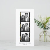 Chic Photo-booth Filmstrip Wedding Save The Date セーブザデート (スタンド正面)