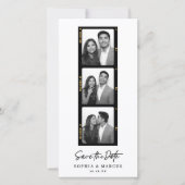 Chic Photo-booth Filmstrip Wedding Save The Date セーブザデート (正面)