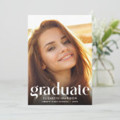 Chic Photo Graduation Party 招待状 (スタンド正面)