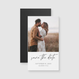  Chic Photo Verti W Save the Date Magnet SM