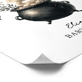 Chic 'Pick your Poison' Halloween Drinks Sign ポスター (角)