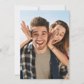 Chic Pink Cream Floral Wedding Save the Date 招待状 (裏面)