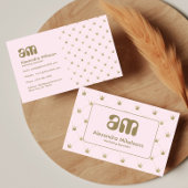 Chic Pink Crown Luxury 名刺