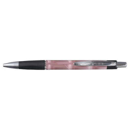 Chic Pink Geometric Pen – Stylish & Sleek ボールペン (裏面)
