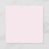 Chic Pink Girl Baby Shower Registry QR Code エンクロージャーカード (裏面)
