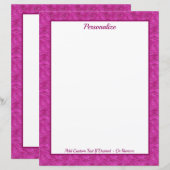 Chic Pink Glitter Zebra Pattern Personalized (正面/裏面)
