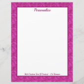 Chic Pink Glitter Zebra Pattern Personalized (正面)