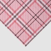 Chic Pink & Grey Plaid Fashion Pattern Party 薄葉紙 (詳細)