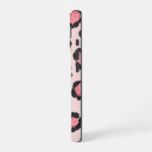 Chic Pink Leopard Print  iPhone 16ケース (左側面)