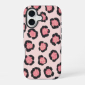 Chic Pink Leopard Print  iPhone 16ケース (裏面)