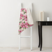 Chic Pink Poinsettia Flowers Christmas シェルパブランケット (インサイチュ)