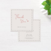 Chic Pink Sewing Business Thank You Card (デスク)