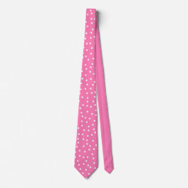 Chic Pink White Polka Dots Groom Gift   ネクタイ