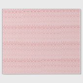 Chic Pink XOXO Pattern Valentine's Day Wrapping  ラッピングペーパー (フラット)