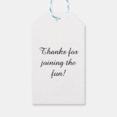 Chic Playful Energy Dalmatian Spot Pattern ギフトタグ (裏面)