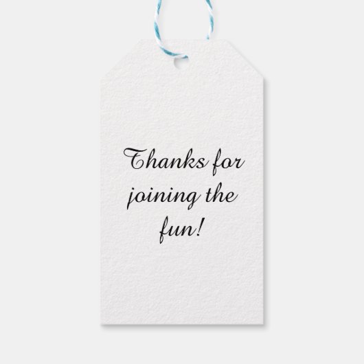 Chic Playful Energy Dalmatian Spot Pattern ギフトタグ (裏面)