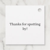 Chic Playful Energy Dalmatian Spot Pattern フェイバータグ (裏面)