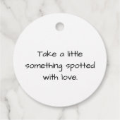 Chic Playful Energy Dalmatian Spot Pattern フェイバータグ (裏面)