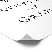 Chic Please Sign Our'結婚's Guest Book Poster ポスター (角)