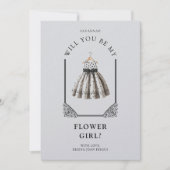 Chic Polka Dots Flower Girl Dress Ornate Dome (正面)