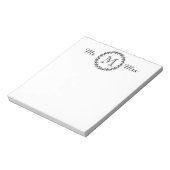 CHIC POST-IT-NOTE_「ミスターとミセス」ホワイト/ホワイト ノートパッド (回転)