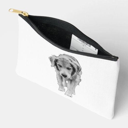 Chic Pouch with Young Retriever アクセサリーポーチ (見開き)