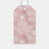 Chic Pretty Pink Bow Christmas Ornament  ギフトタグ (裏面)
