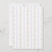 Chic Purple Bow Fancy One Love Shack 1st Birthday 招待状 (裏面)