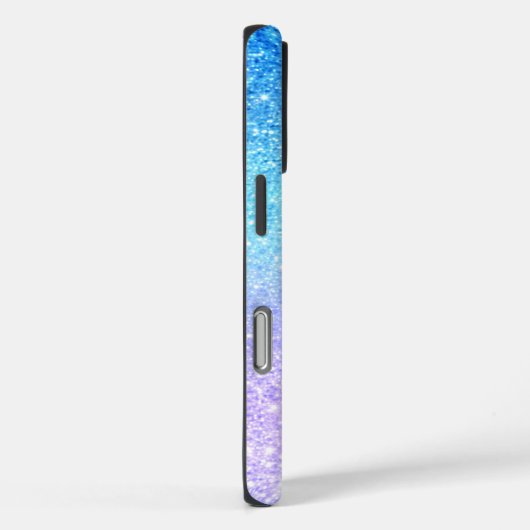Chic Purple Ombre Blue Glitter Modern              Case-Mate iPhoneケース (裏面 / 右)