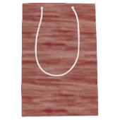 Chic Red Valentine's Day ミディアムペーパーバッグ (正面)