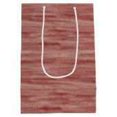 Chic Red Valentine's Day ミディアムペーパーバッグ (裏面)