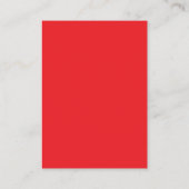 Chic Red Wedding Registry QR Code エンクロージャーカード (裏面)