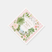 Chic Retro Palm Springs | ベビーシャワー スタンダードカクテルナプキン (角)