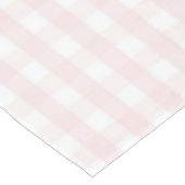 Chic Retro Pastel Pink Gingham Pattern Spring テーブルクロス (アングル)
