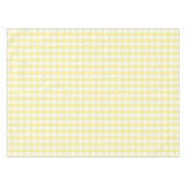 Chic Retro Sunny Yellow Gingham Pattern Spring  テーブルクロス (正面(横))