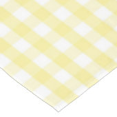 Chic Retro Sunny Yellow Gingham Pattern Spring  テーブルクロス (アングル)